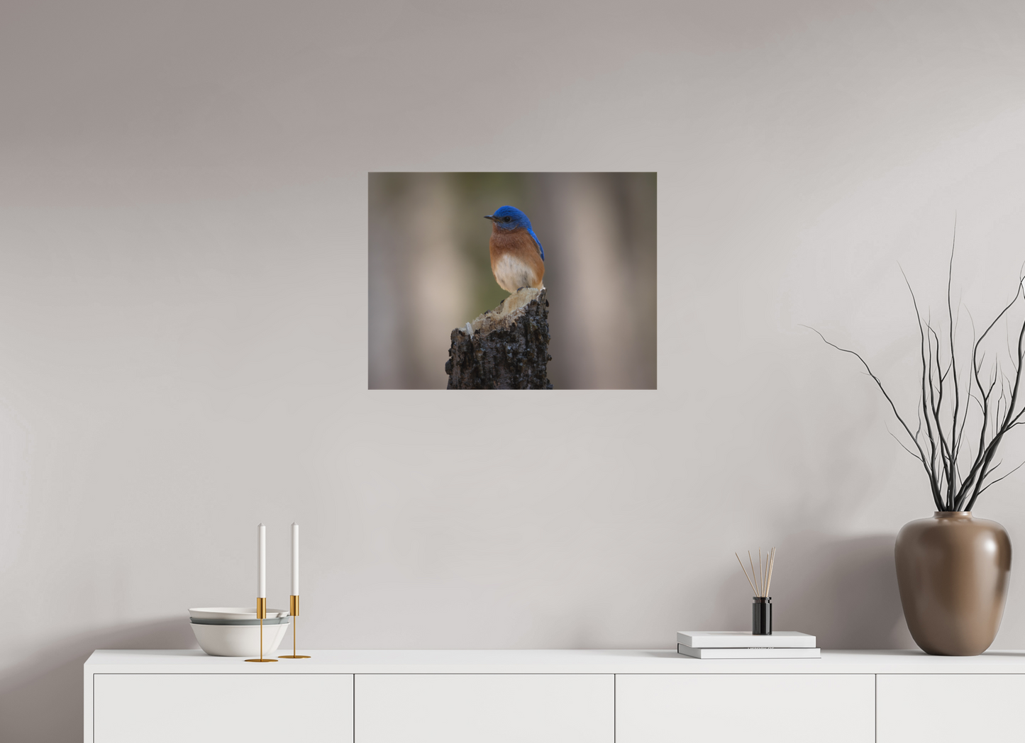 Bluebird on the Broken Tree