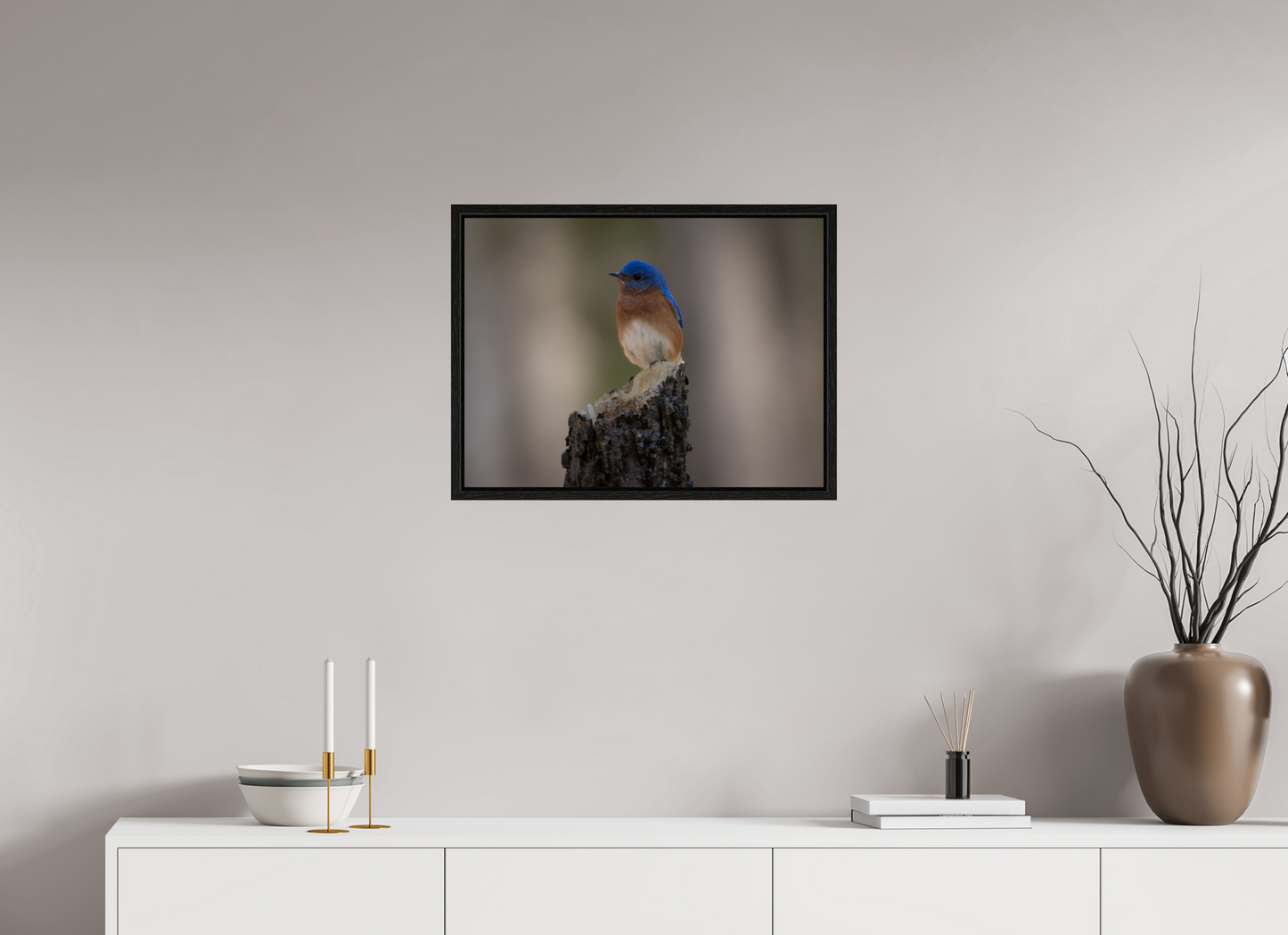 Bluebird on the Broken Tree