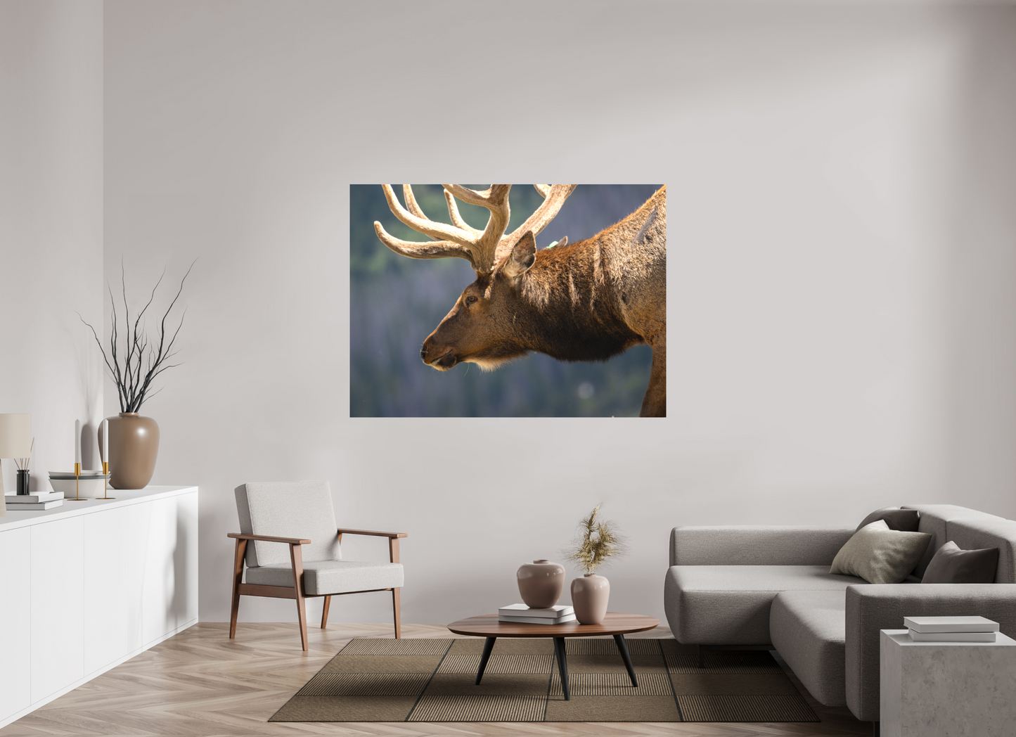 Male Elk on the Tundra