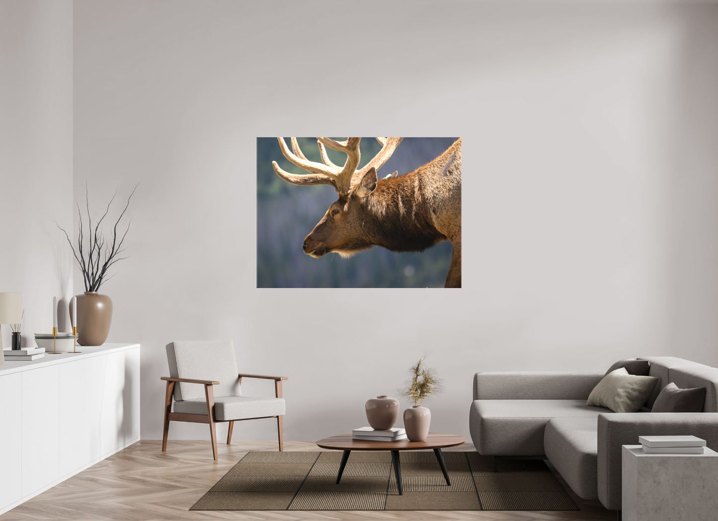 Male Elk on the Tundra