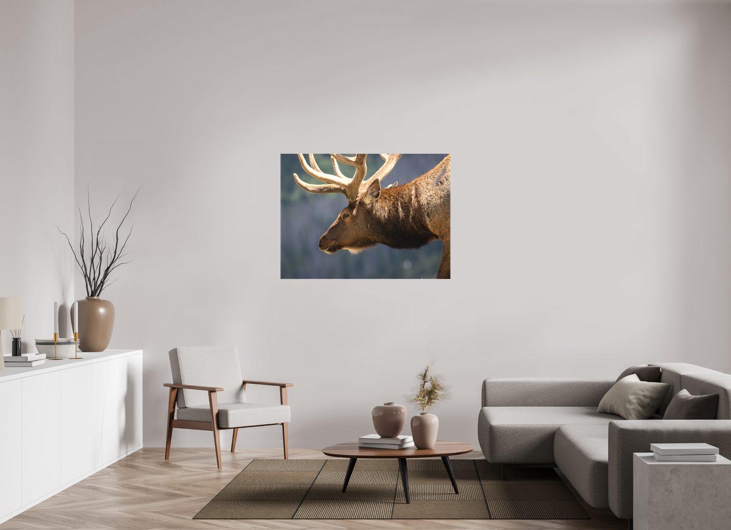 Male Elk on the Tundra